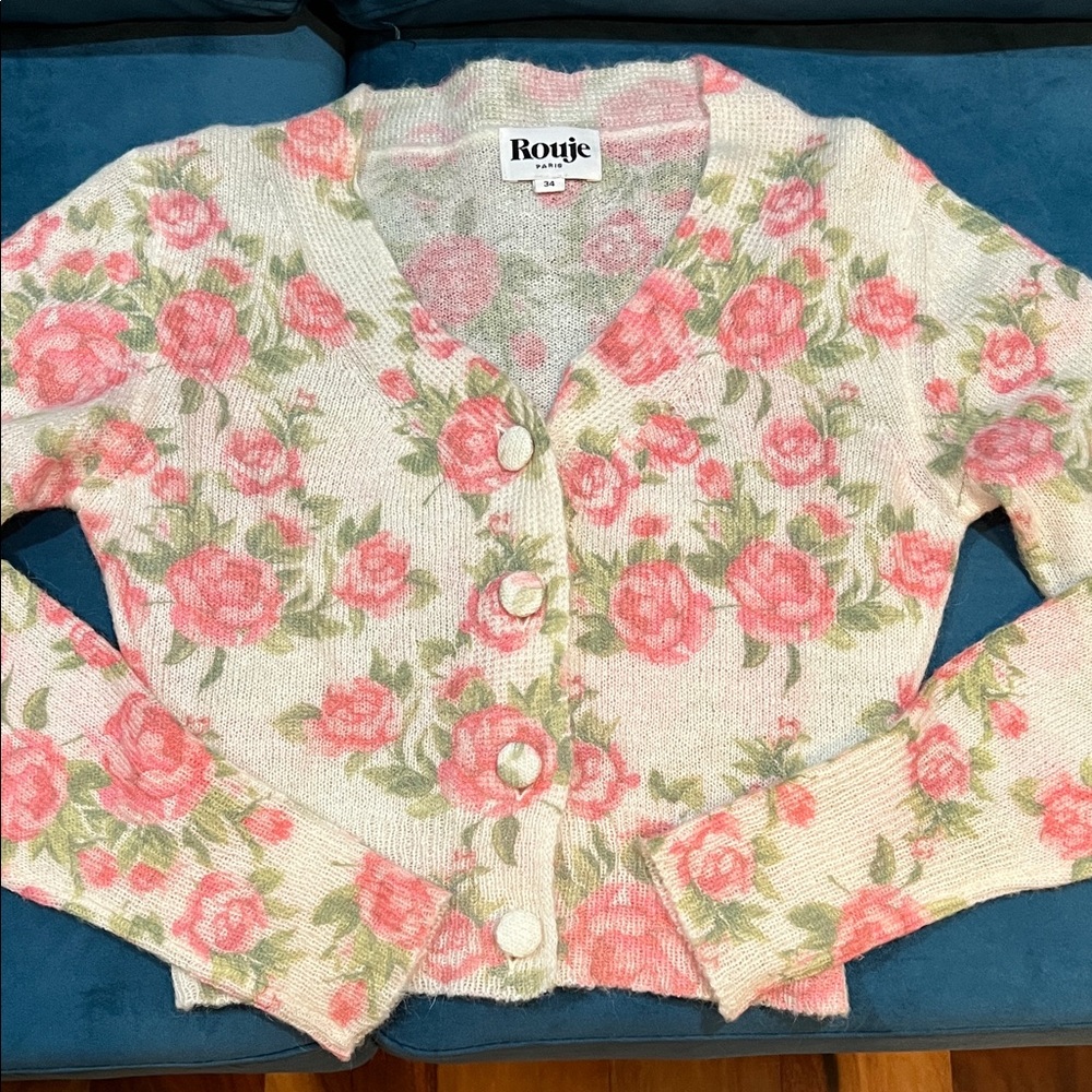 Rouje Floral Sue Cardigan size 34